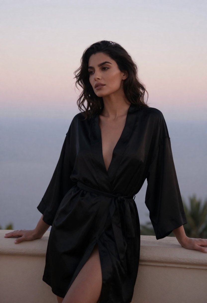 Balcony, Silk Robe at Dawn